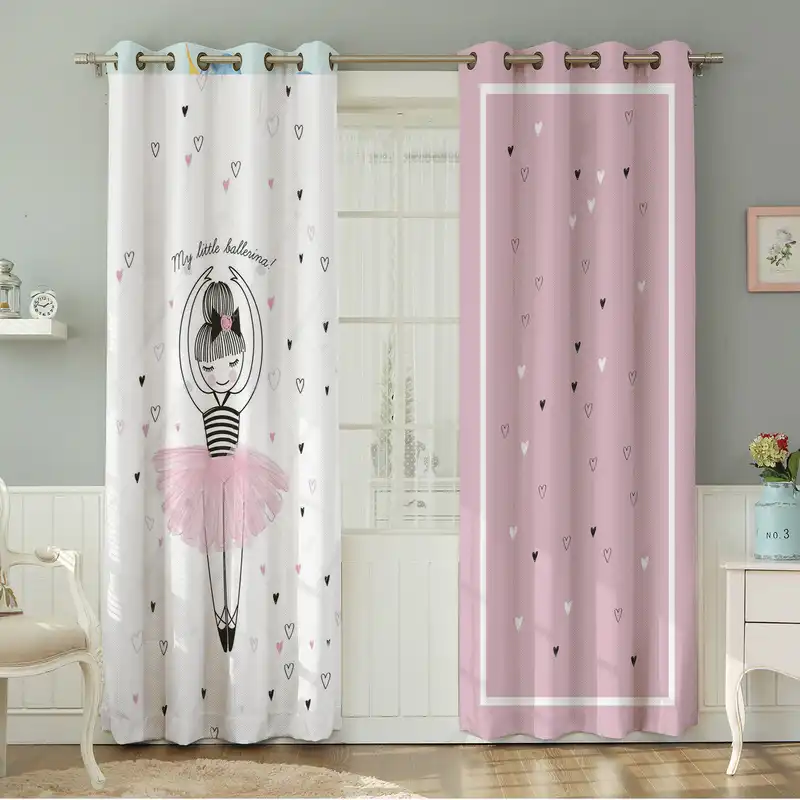 پرده نیروانا طرح کودک   مدل مخمل کد 8174 سایز 140×280 سانتی متر