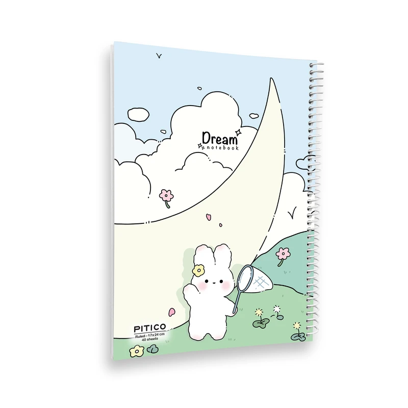 دفتر مشق 40 برگ پیتیکو مدل خرگوش کیوت