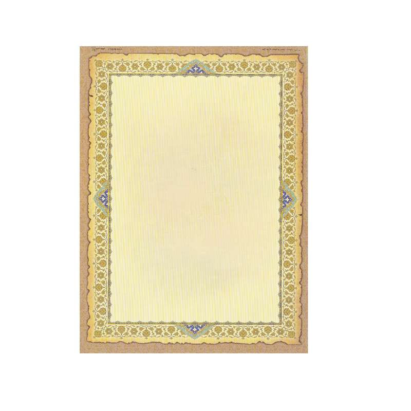 کاغذ تذهیب A4 مدل ابر و باد کد 2079 بسته 10 عددی