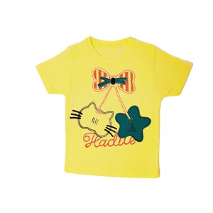 تی شرت آستین کوتاه دخترانه مدل پاپیون Z