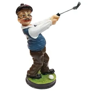 مجسمه مدل پیرمرد گلف باز 2