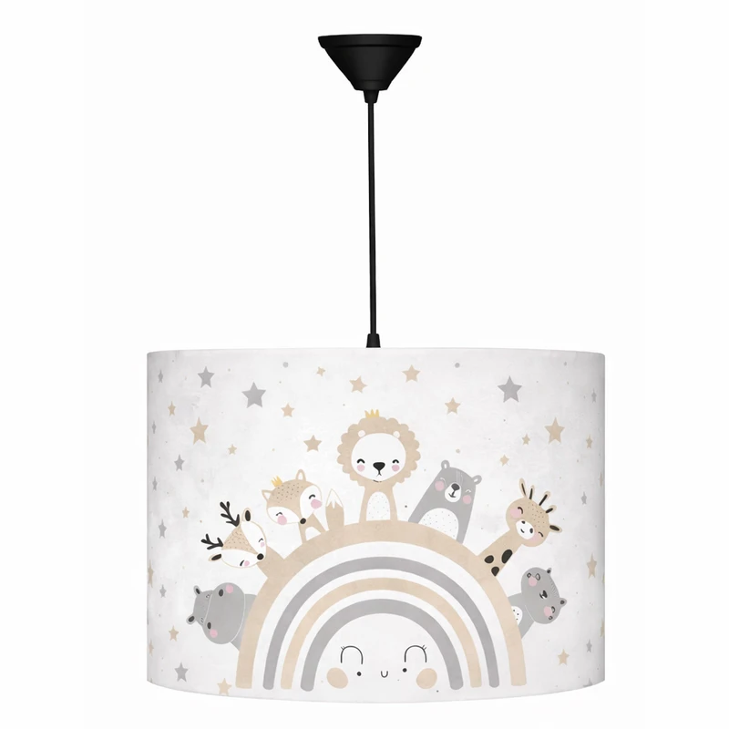 لوستر کودک مدل رنگین کمان حیوانات