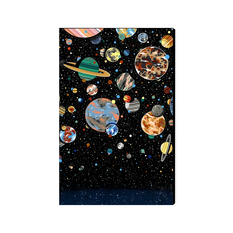 تابلو شاسی عرش مدل فانتزی منظره فضا و کهکشان کد As5227