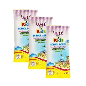 دستمال مرطوب کودک وی کر مدل anti bacterial سه بسته 12 عددی
