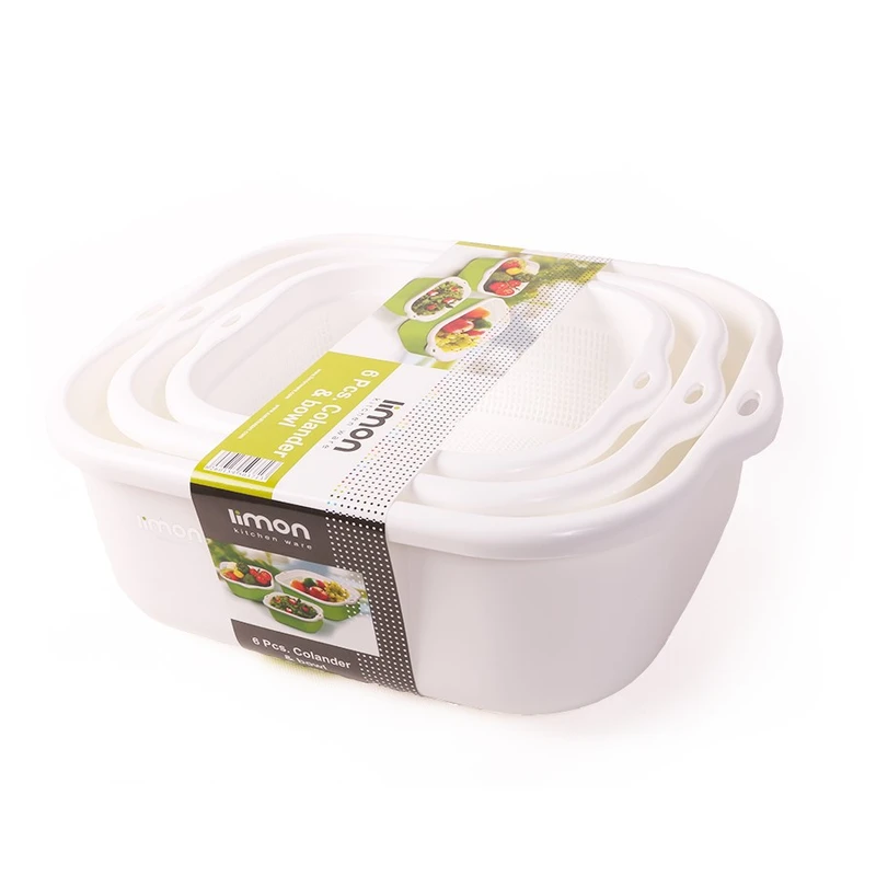 آبکش و آبگیر لیمون مدل مستطیل کد TP604 مجموعه 6 عددی