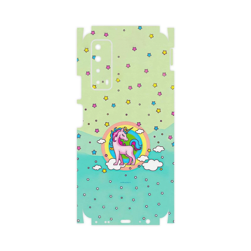 برچسب پوششی ماهوت مدل Rainbow unicorn adventure-FullSkin مناسب برای گوشی موبایل هوآوی Y7a