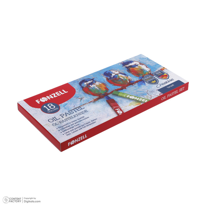پاستل 18 رنگ فونزل مدل school
