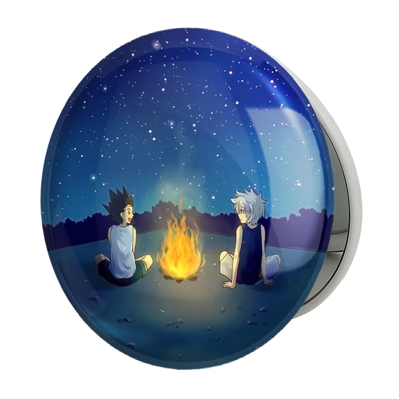 آینه جیبی خندالو طرح گون و کیلوا انیمه هانتر ایکس هانتر Hunter × Hunter مدل تاشو کد 11937 
