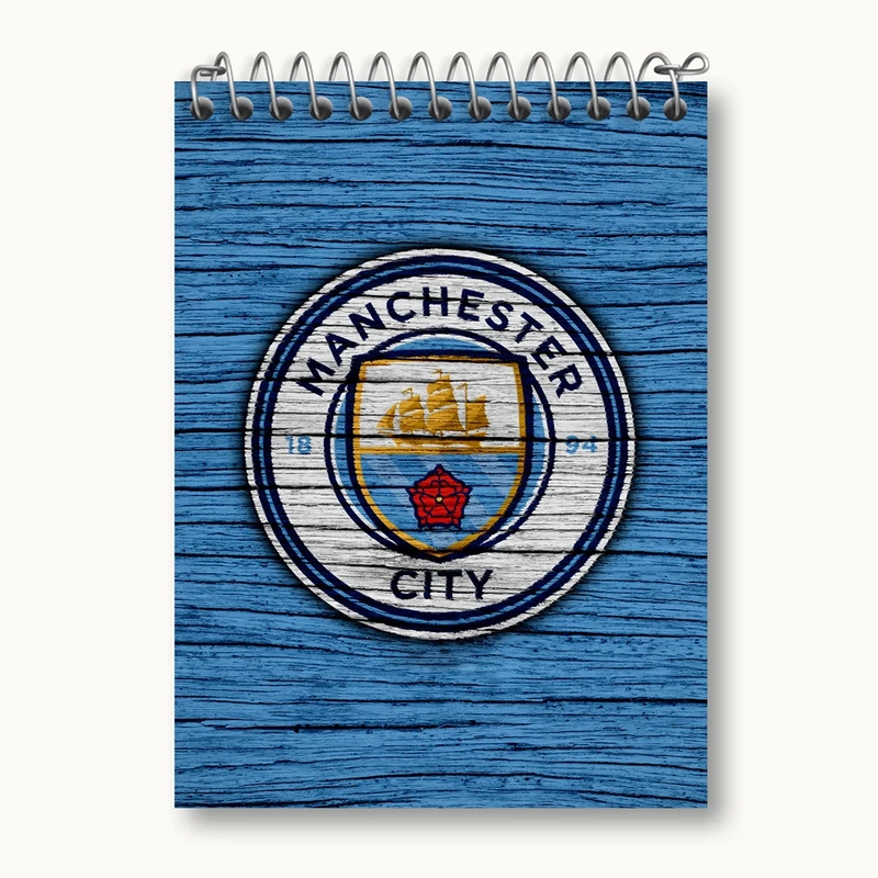 دفتر یادداشت 50 برگ خندالو مدل باشگاه منچسترسیتی Manchester City کد 2053