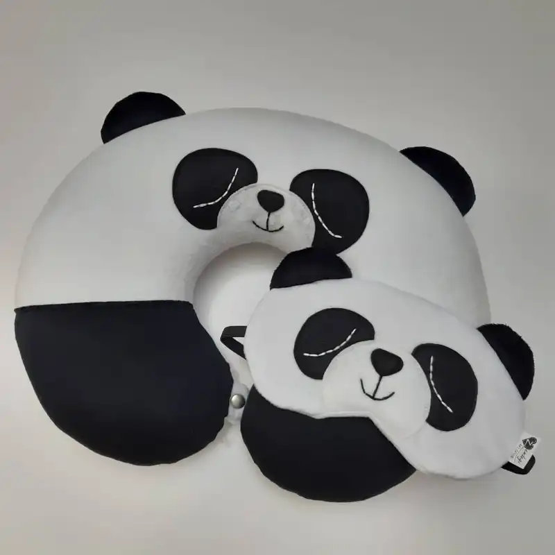 بالش دورگردنی گروه هنری زندگی طرح پاندا به همراه چشم بند