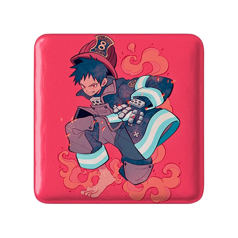 پیکسل خندالو طرح شینرا انیمه نیروی آتش مدل مربعی کد 32230