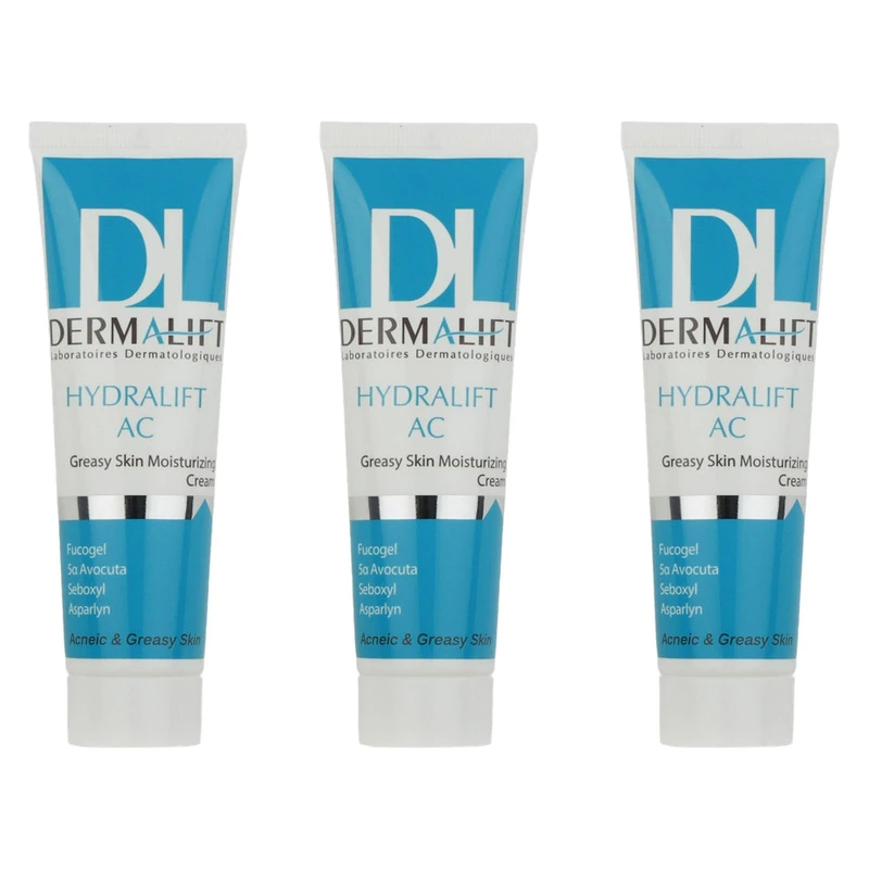 کرم مرطوب کننده درمالیفت مدل Hydralift AC حجم 50 میلی لیتر بسته 3 عددی