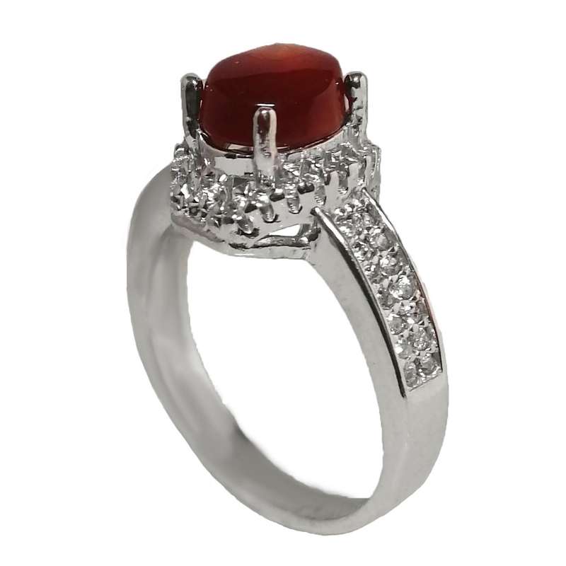 انگشتر نقره زنانه مدل عقیق یمن کد YW4067