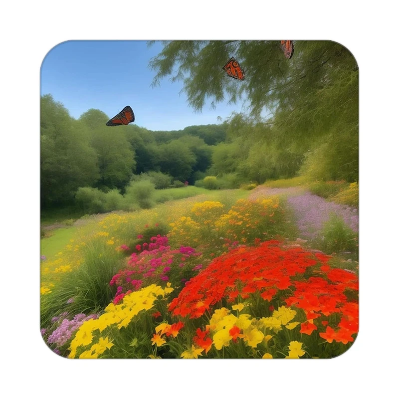 زیر لیوانی کاکتی طرح گل مدل mp17727