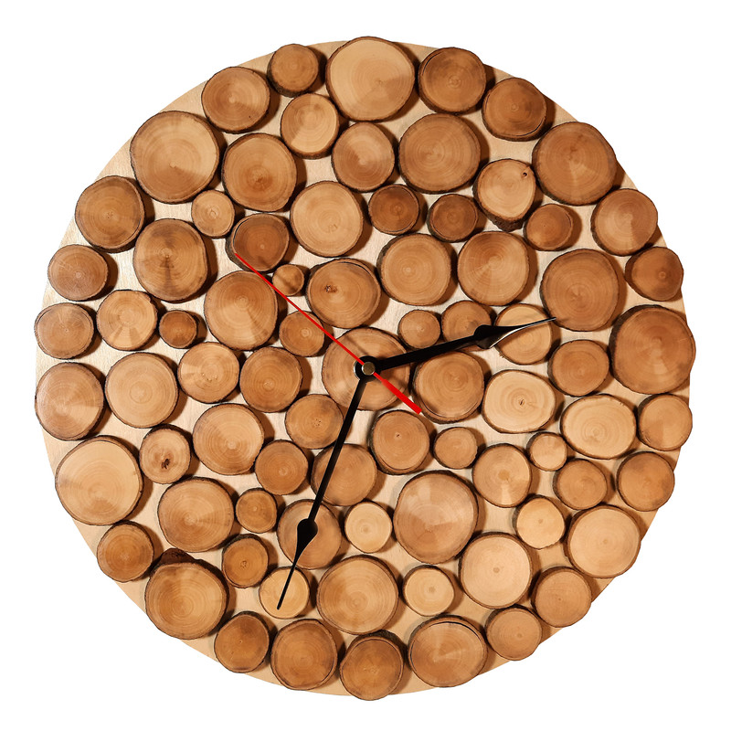 ساعت دیواری چوبی مدل rustic