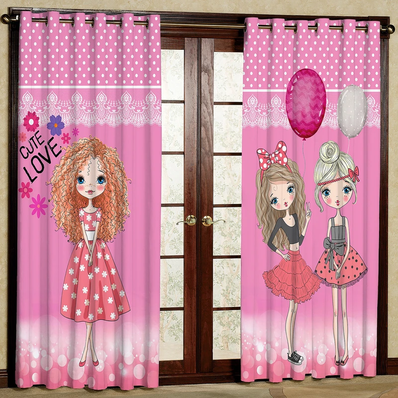 پرده طرح کودک مدل هازان پانچی کد 1110a H  سایز 280x140 سانتی متر