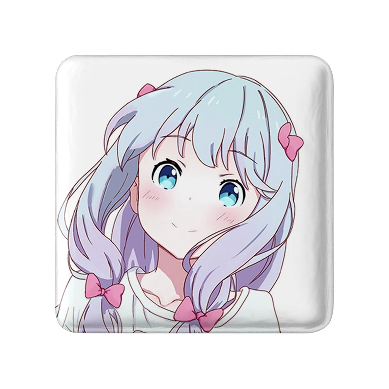 مگنت خندالو طرح ساگیری انیمه ارومانگا سنسی Eromanga Sensei  مدل مربعی کد 22617