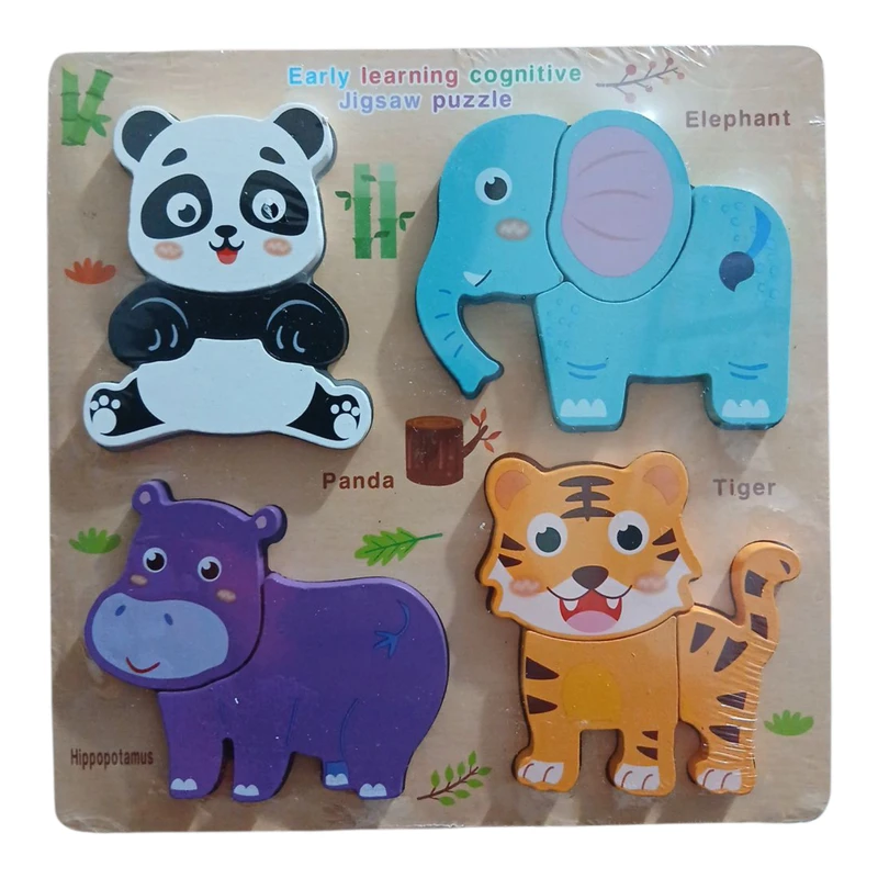 پازل آموزشی مدل جورچین برشی طرح حیوانات 