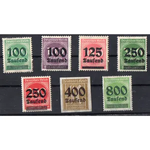 تمبر یادگاری مدل سری پستی سورشارژ آلمان رایش بسته 7 عددی