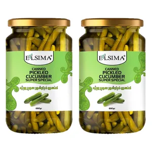 خیارشور سوپر ویژه السیما - 680 گرم بسته 2 عددی