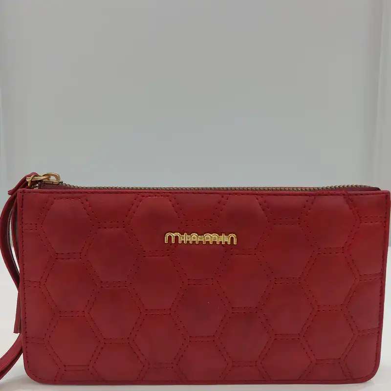 کیف پول زنانه مدل گلدوزی شده 6 ضلعی کد 7-18