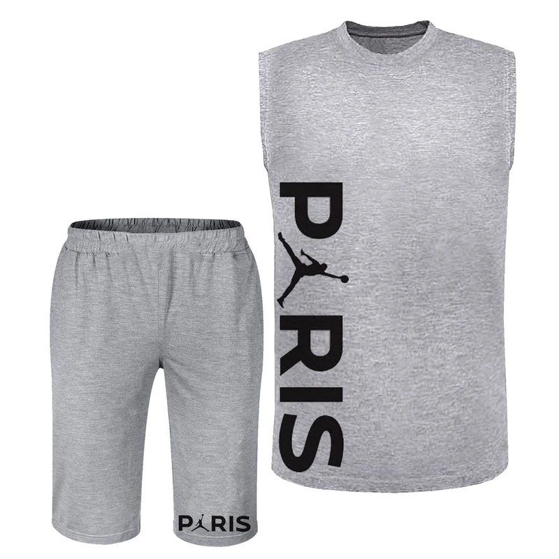 ست تاپ و شلوارک مردانه مدل پاریس A314