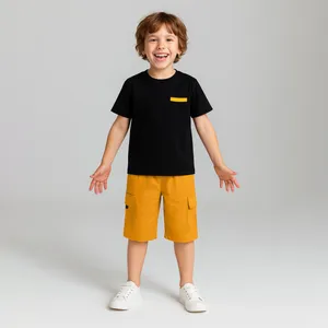 ست تی شرت و شلوارک پسرانه مادر مدل Neon