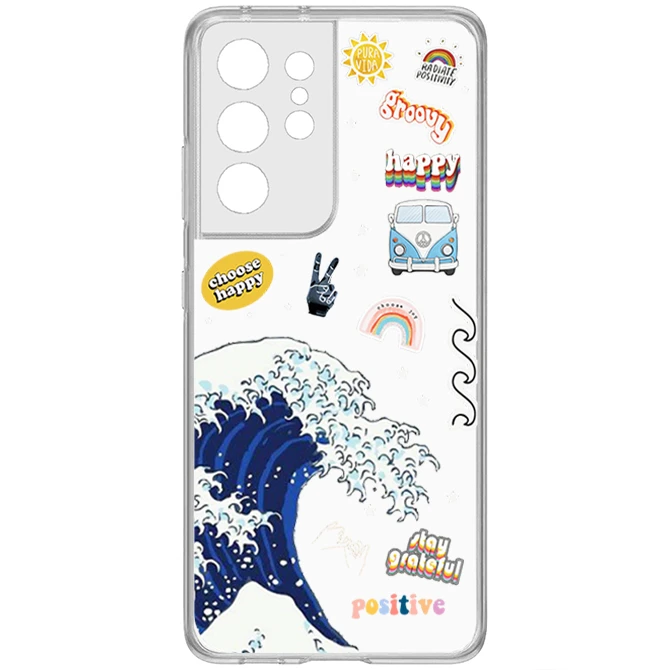 کاور طرح Wave مناسب برای گوشی موبایل سامسونگ Galaxy S21 Ultra