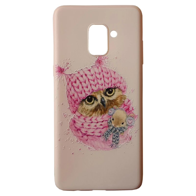 کاور مدل سیلیکونی کد 9-0 طرح جغد مناسب برای گوشی موبایل سامسونگ Galaxy A730/ A8 Plus 2018