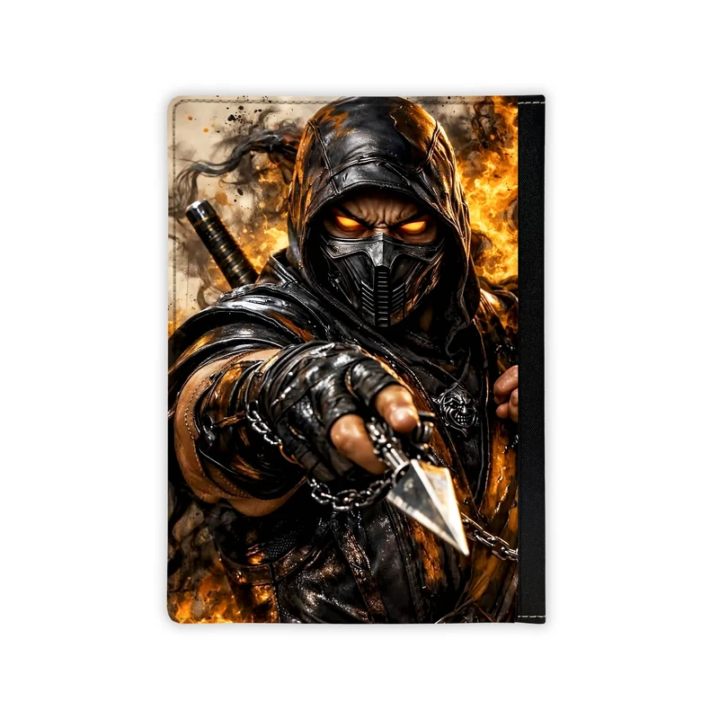 دفتر کلاسوری 100 برگ سیمی مدل mortal kombat scorpion کد 6195