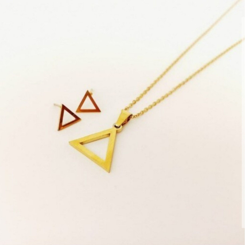 نیم ست دخترانه مدل مثلثی