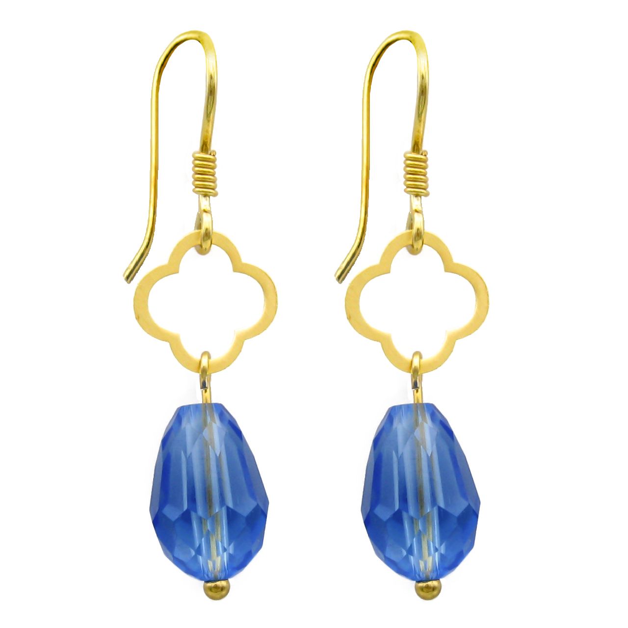 گوشواره طلا 18 عیار زنانه مانچو کد efgs011 -  - 2