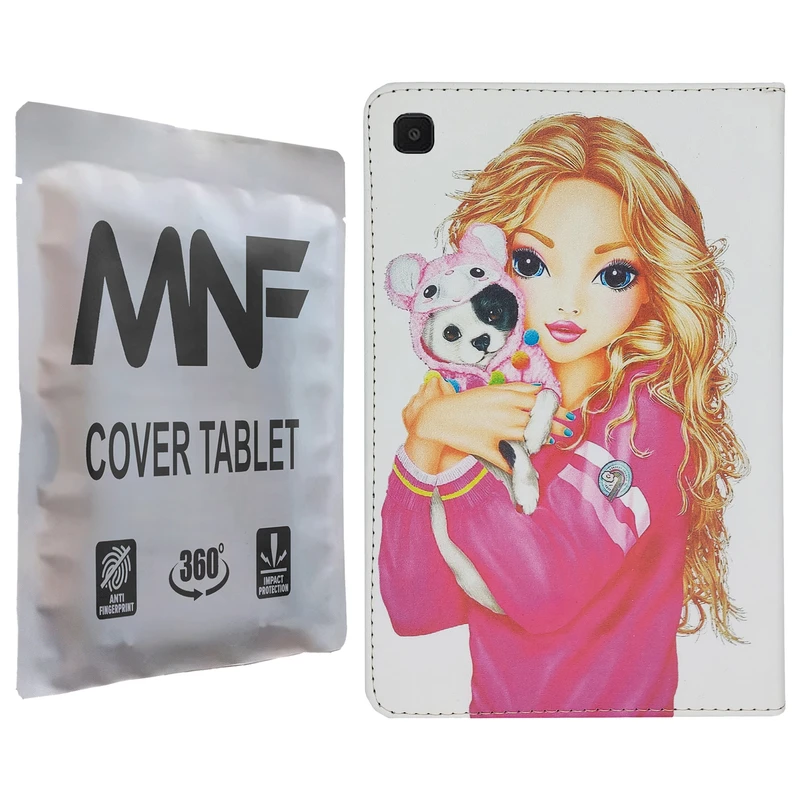 کیف کلاسوری ام ان اف طرح دختر فانتزی کد M-116 مناسب برای تبلت سامسونگ Galaxy Tab A7 10.4 2020 / T505