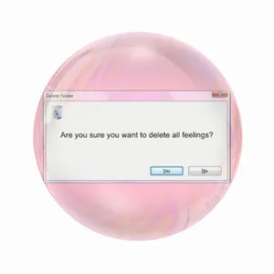 مگنت عرش طرح نوشته غمگین Delete All Feelings کد Asm3428