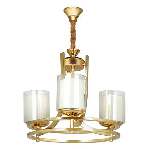  لوستر سه شعله چشمه نور کد N2667/3-G