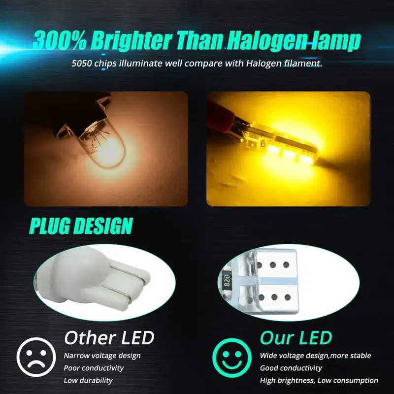 لامپ چراغ خودرو اچ اف دی مدل 8 SMD بسته دو عددی