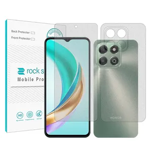 Rock Space Resistant model matte screen protector suitable for the Honor X6b mobile phone along with the back of the phone protector 