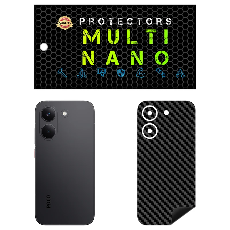 برچسب پوششی مولتی نانو طرح کربن مدل X-F1C مناسب برای گوشی موبایل شیائومی Poco X8 Pro