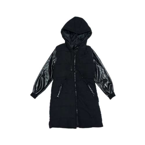 کاپشن زنانه مدل آستین چرم