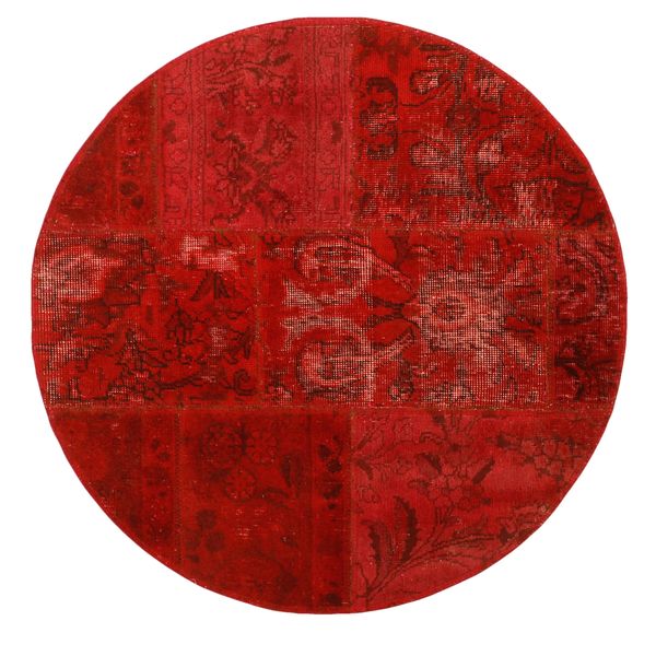 کلاژ فرش دستبافت یک متری مدل تکه دوزی کد 635r