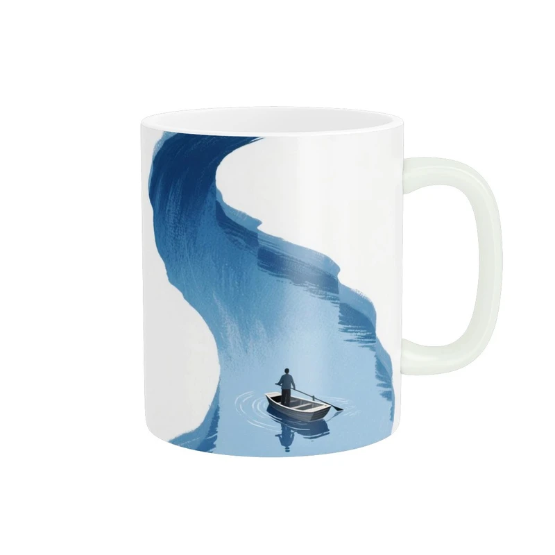 ماگ پاد آفرین مدل نقاشی رودخانه کد 250