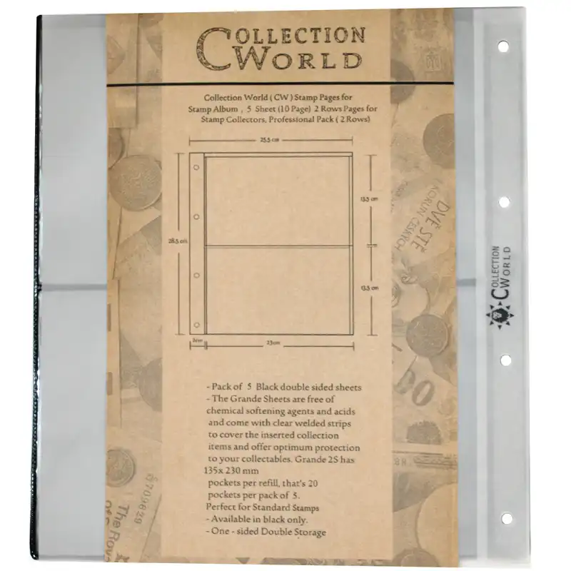 برگ آلبوم تمبر دنیای کلکسیون مدل 2Great بسته 5 عددی