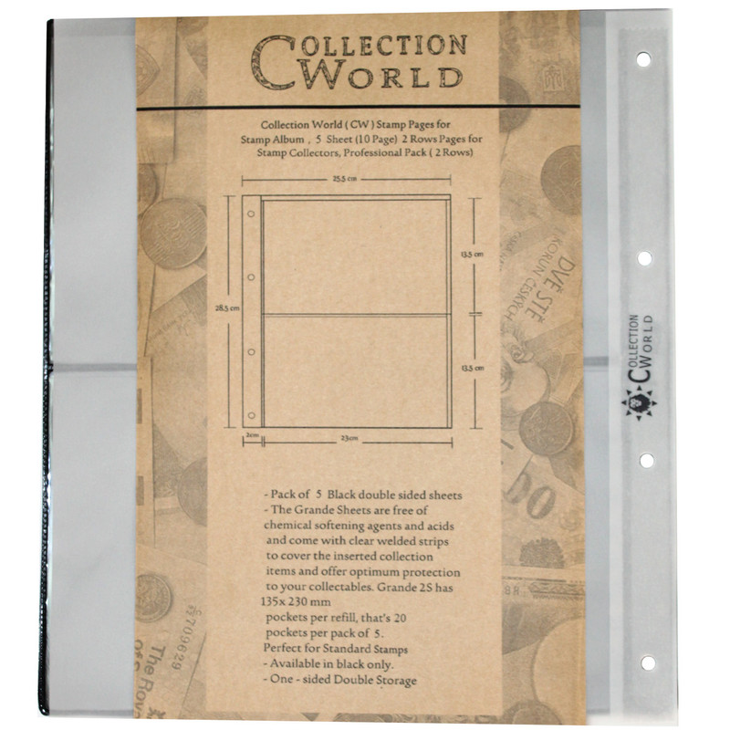 برگ آلبوم تمبر دنیای کلکسیون مدل 2Great بسته 5 عددی