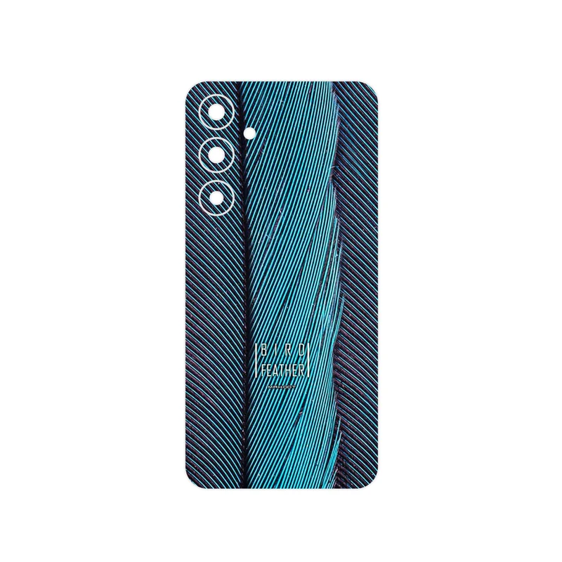 برچسب پوششی ماهوت مدل Turquoise feathers مناسب برای گوشی موبایل سامسونگ Galaxy A55