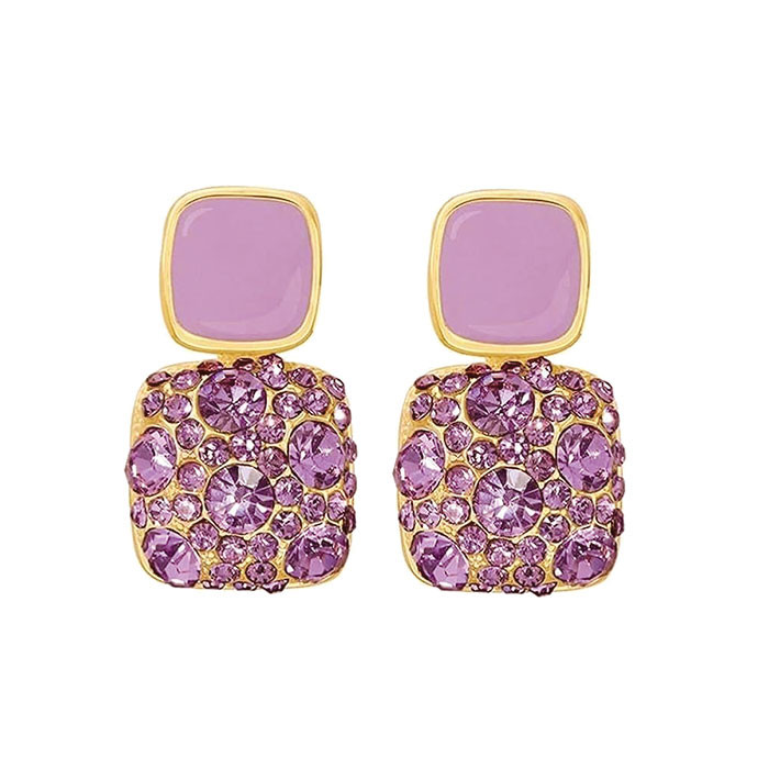 گوشواره میخی  زنانه مدل نگین دار کد s132