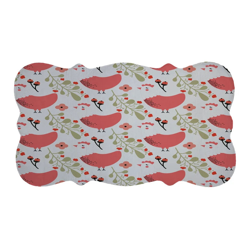  پادری طرح مرغ کد 9411 سایز 110×60 سانتی متر