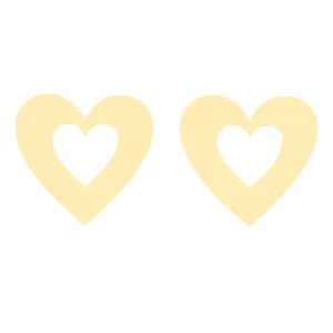 گوشواره طلا 18 عیار زنانه کرابو طرح قلب مدل Kr3789