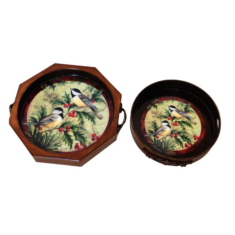 سینی مدل kadoBiTrayBird585 بسته دو عددی