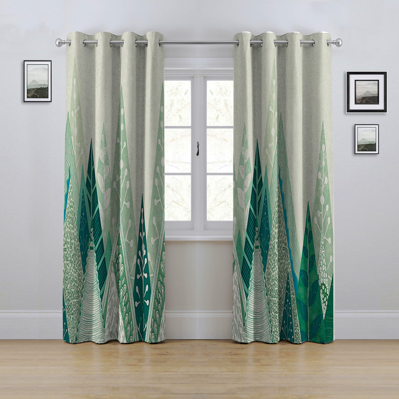 پرده مدل پانچی طرح درخت سایز 280x145 سانتی متر