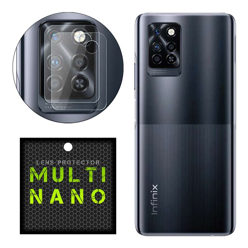 محافظ لنز دوربین مولتی نانو مدل X-L2N مناسب برای گوشی موبایل اینفینیکس Note 10 Pro بسته 2 عددی